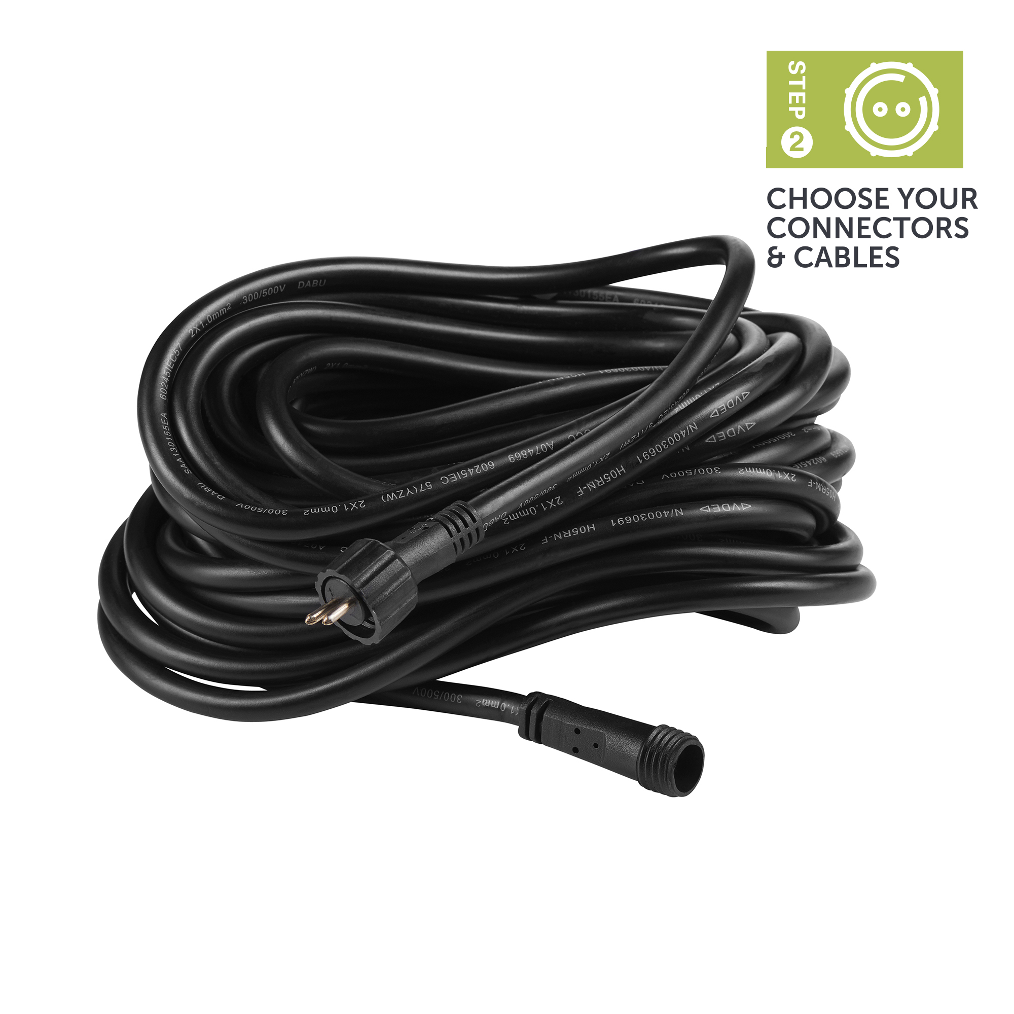 ELLUMIÈRE Low Voltage Outdoor Extension Cables 10m